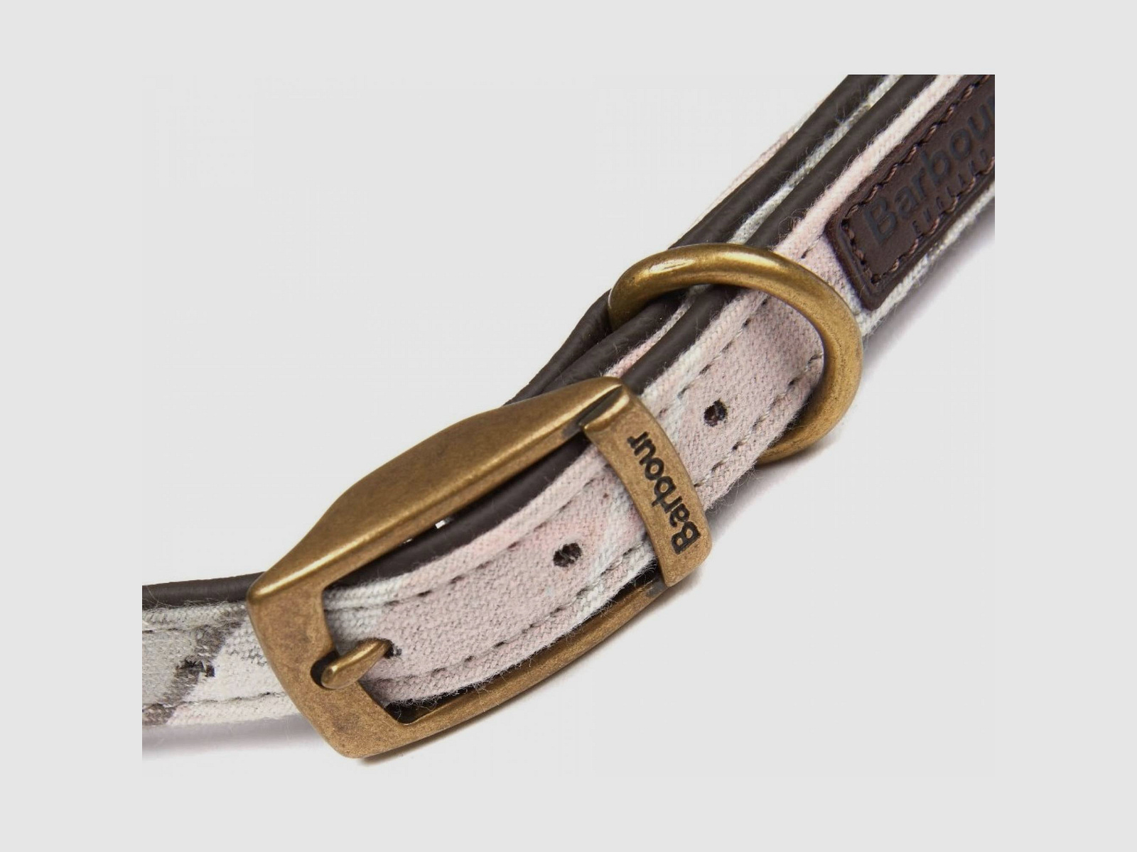 Hundehalsband Pink / Grey Tartan M
