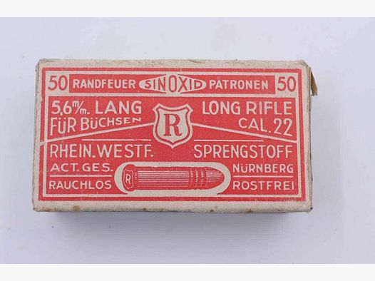 RWS (WZd.Fa.Rottweil) Randzünderpatronen .22lr