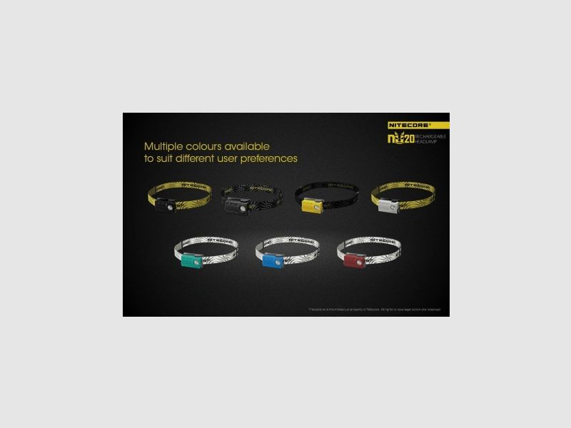 Nitecore NU20 Linterna frontal 360 lúmenes Amarilla, imagen 19 de 21