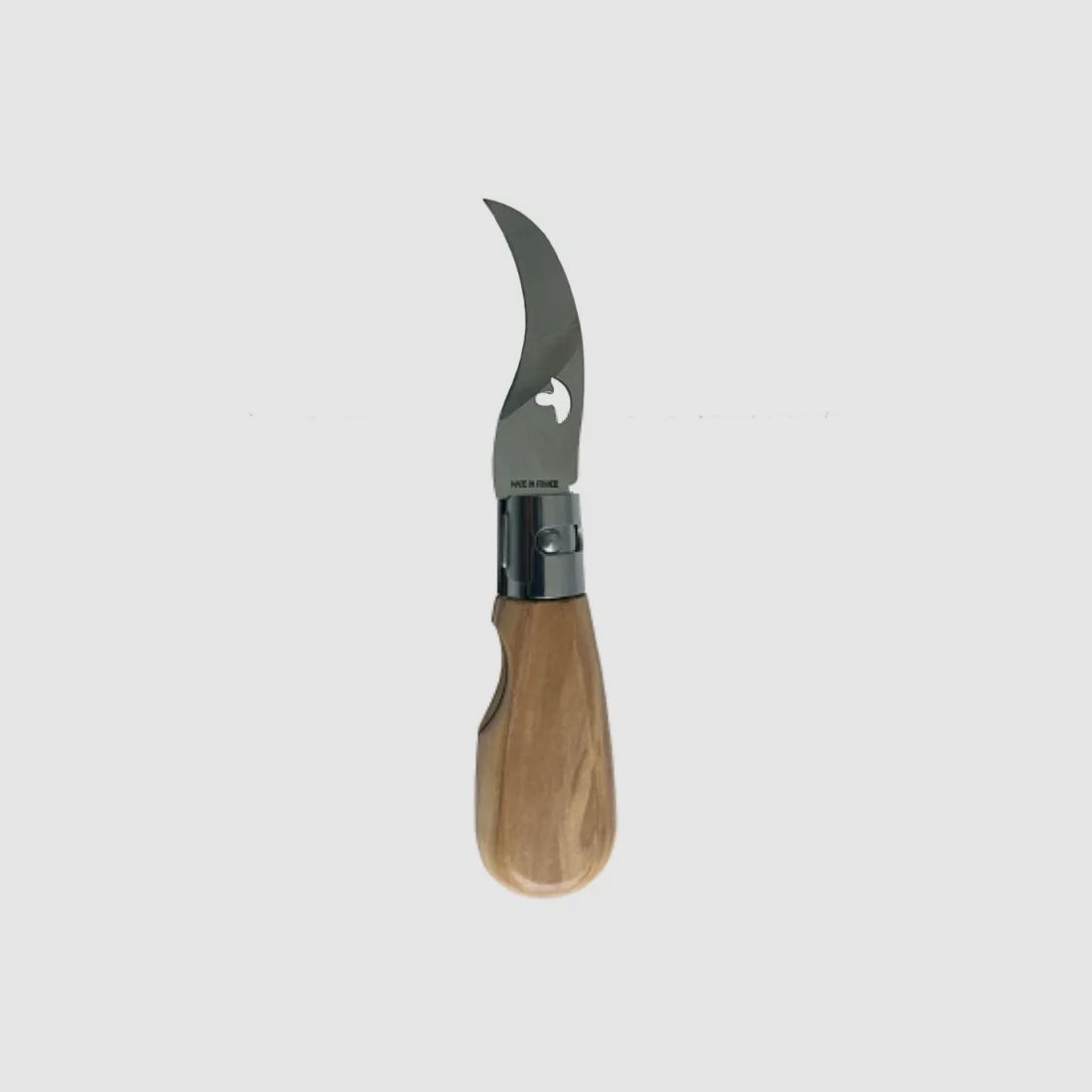 Taschenmesser für Pilze mit gebogener Klinge 15,2cm Olivenholzgriff, Bild 1 von 3