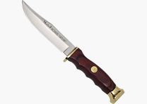 Bowie knife with handle made of pakkawood