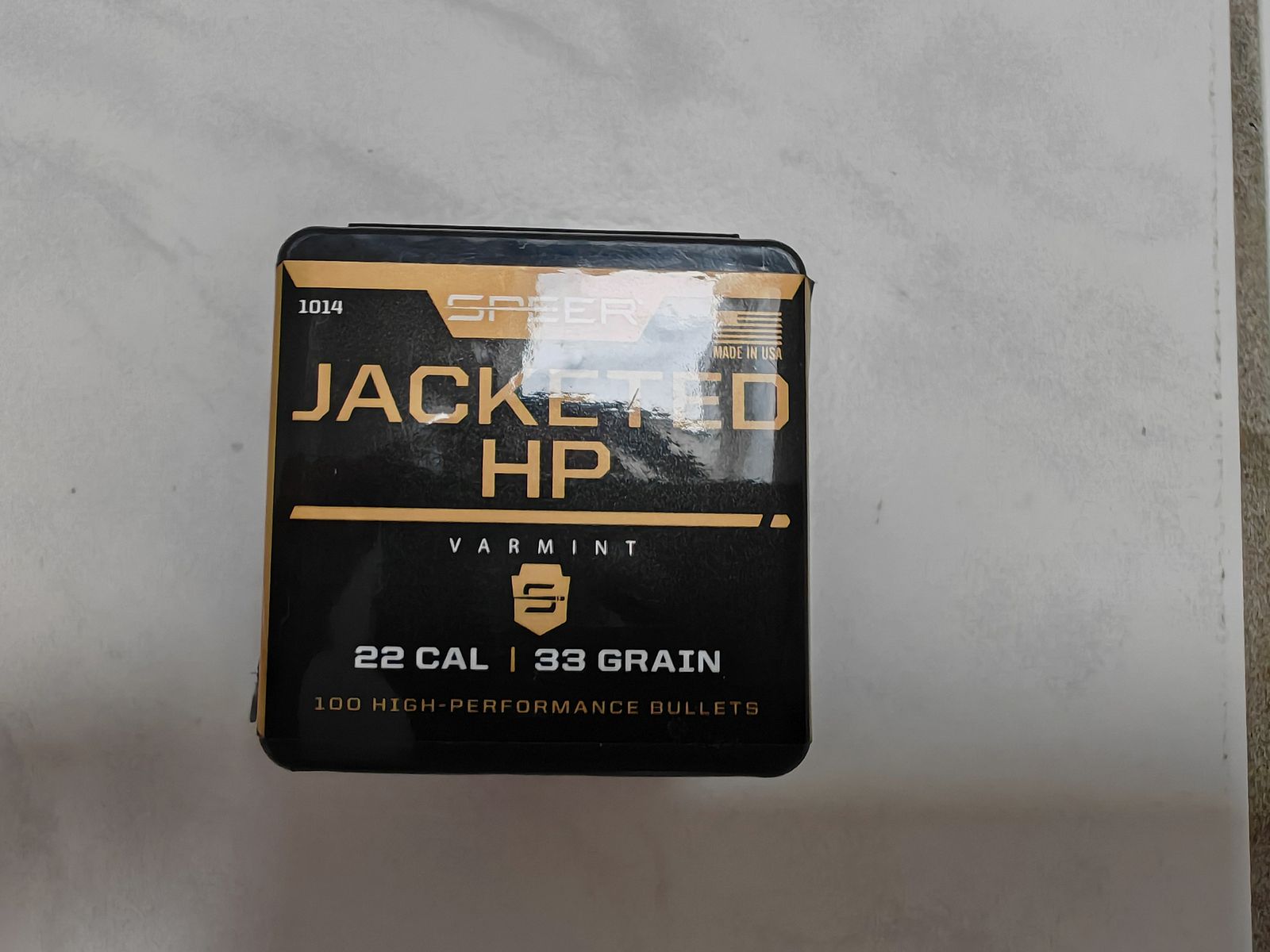 100 x Speer Geschoss / Slug | .22 / .224 Hornet |33 Grain |  Jacketed Hollow Point / Hohlspitz | NEU 