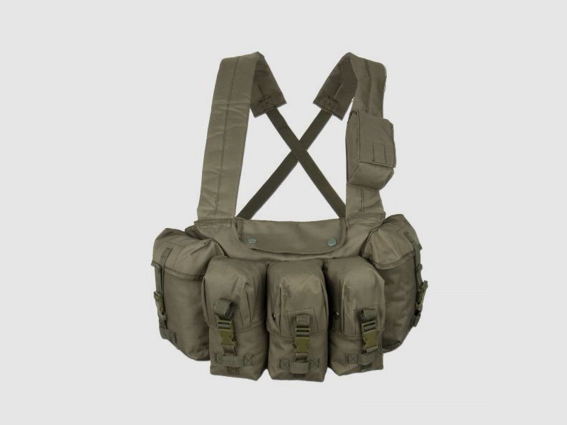 Mil-Tec Chest-Rig 6-Pocket oliv