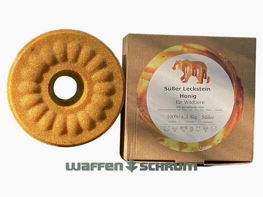 Wildlutscher Süßer Leckstein Honig 1,8 kg mit gemahlenem Mais