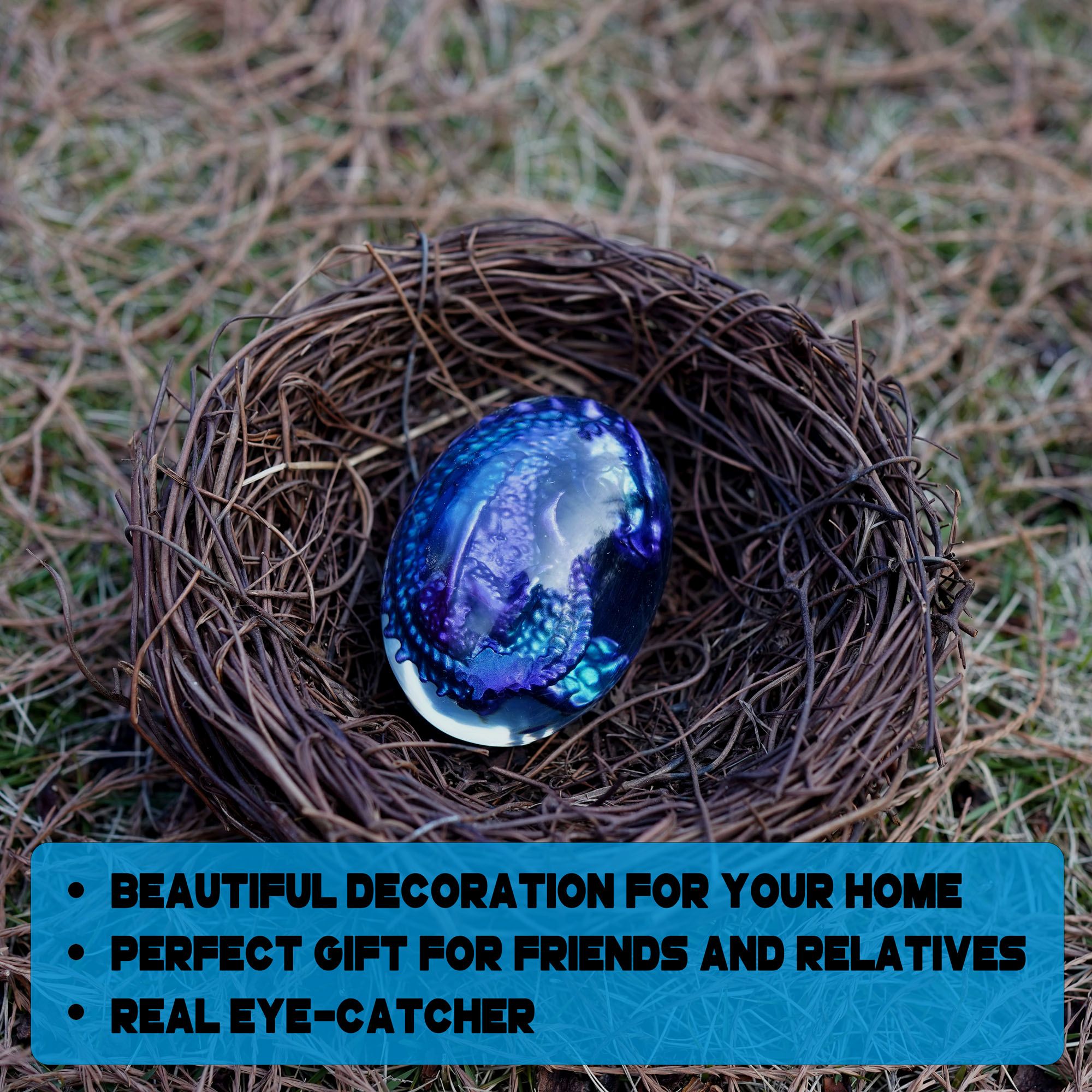 Lava Drachenei Lampe, blau | YLA-11735