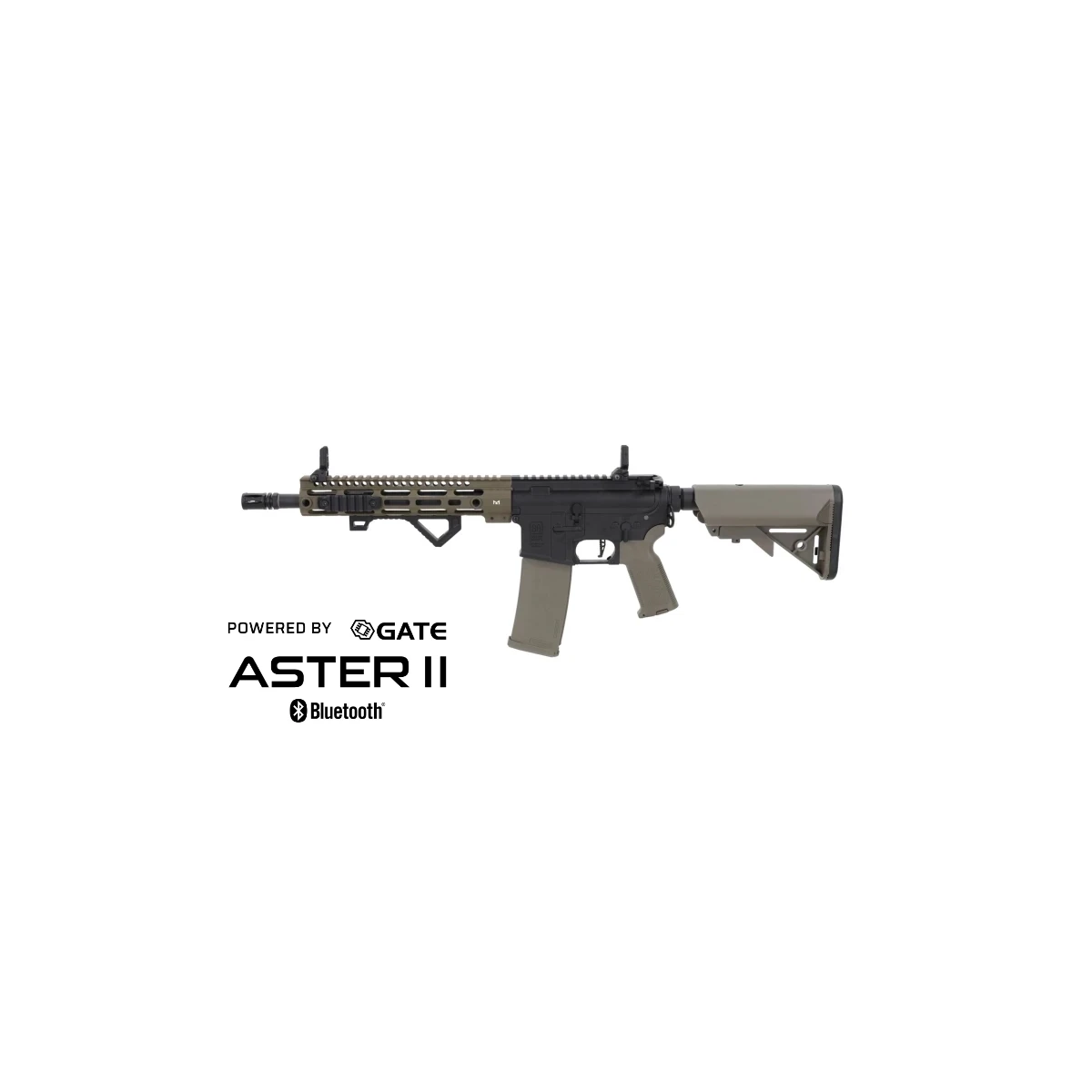 SA M4 Carbine M-LOK (SA-P20 PRIME™ Aster II ETU BLDC™) Fusil Softair Libre à partir de 18 ans – Noir/Olive -F-