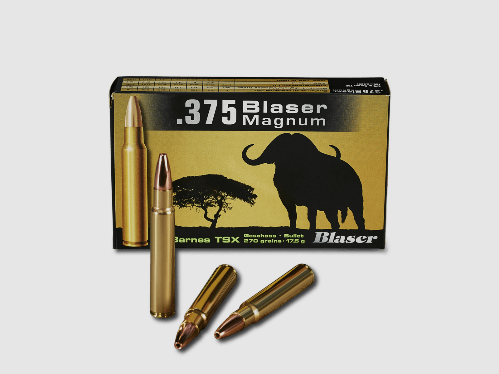 Blaser .375 Blaser Magnum TSX 270 grs. - 20 pz