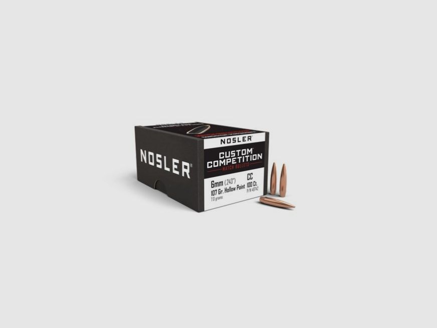 Projectiles cal. 243/6mm-107gr HPBT Nosler Custom Comp