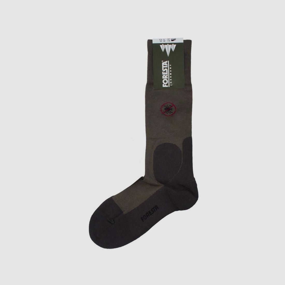 Foresta Anti-Zecken Socke Olive