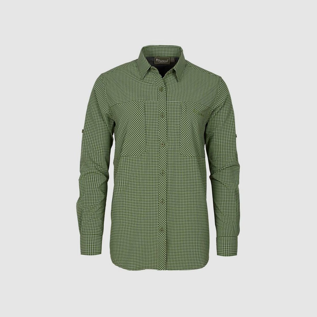 Pinewood Bluse Nature Safe Pine Green/ Offwhite