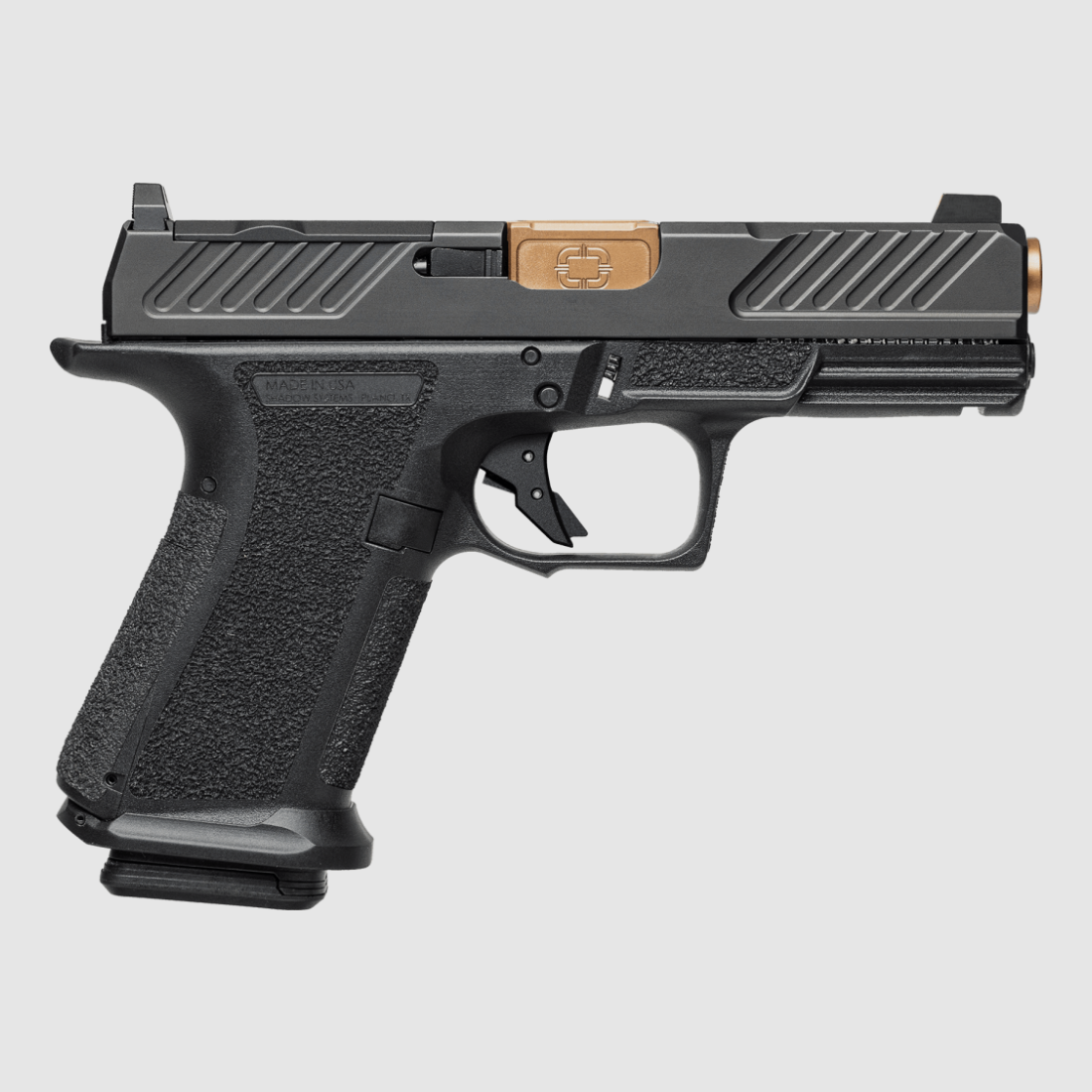 Pistola Shadow Systems MR920 Combat OR, 9mm Luger, Cañón Estriado de 4" Bronce, Tritium, 15+1