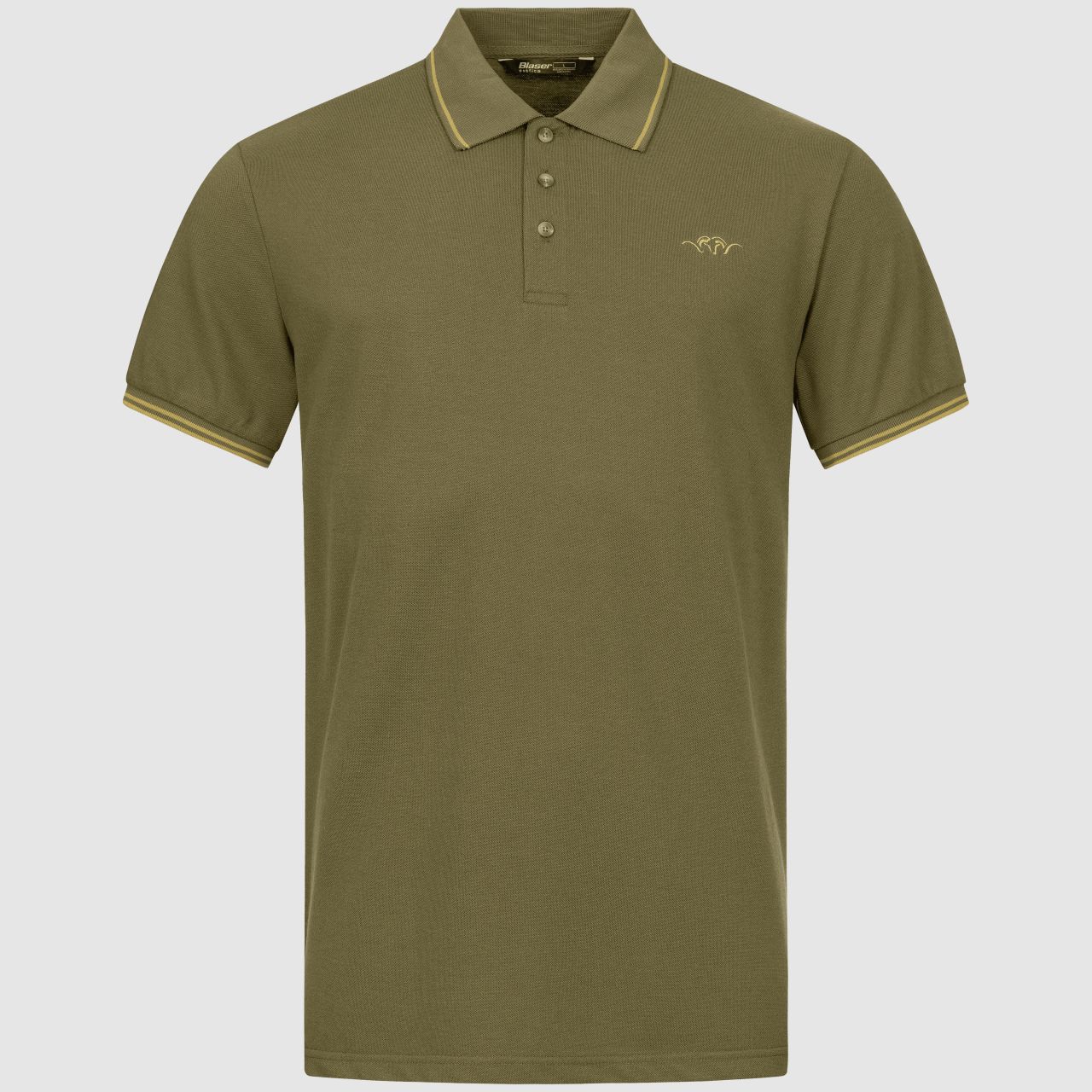 Blaser Herren Polo Shirt 22 dunkel oliv