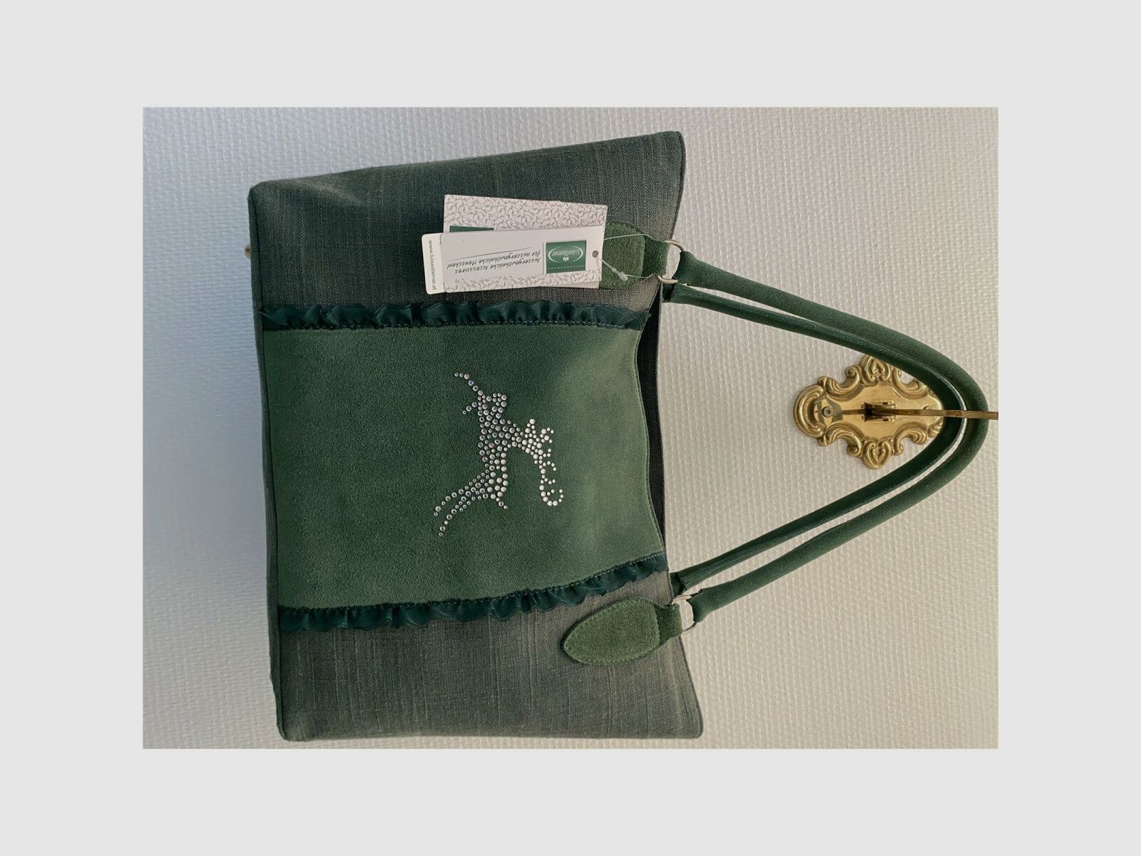 Lovergreen Tasche Hirsch grn glitzer