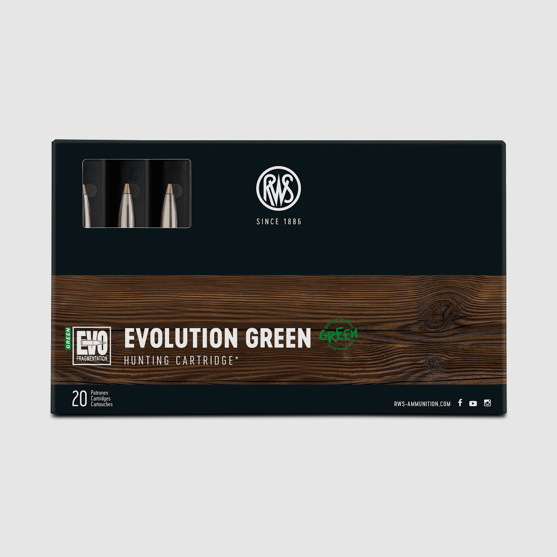RWS 6.5x55 Evo Green 93gr. - 20 pcs