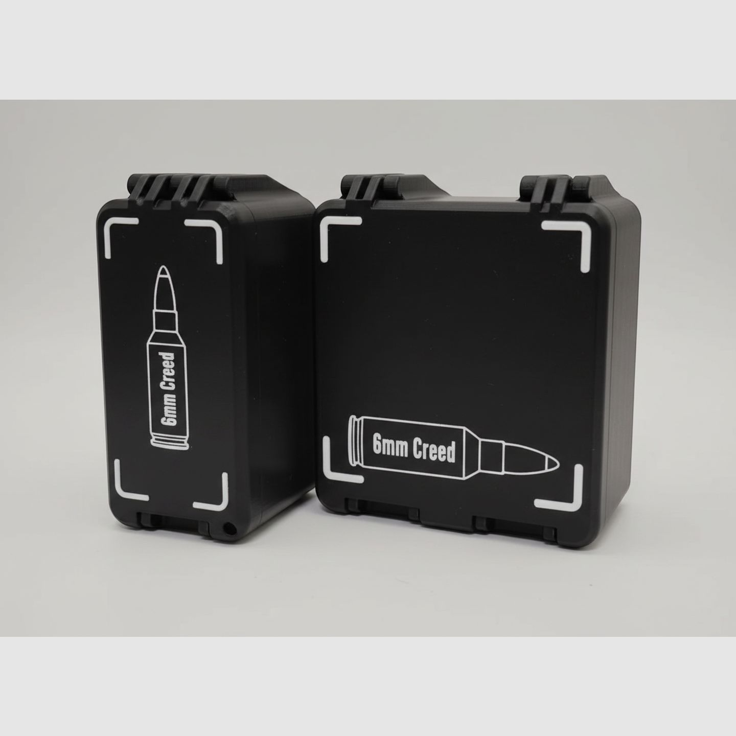 Filamelt ammunition box / 6mm Creedmoor / 'folding / locking lid' / cartridge box, ammo box
