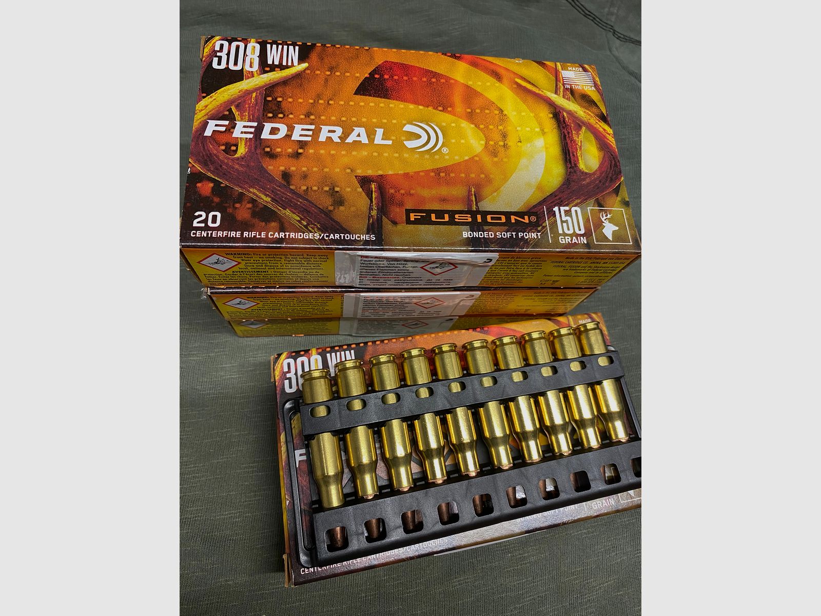 Federal Fusion 308 150gr Munition 70 Schuss Losgleich