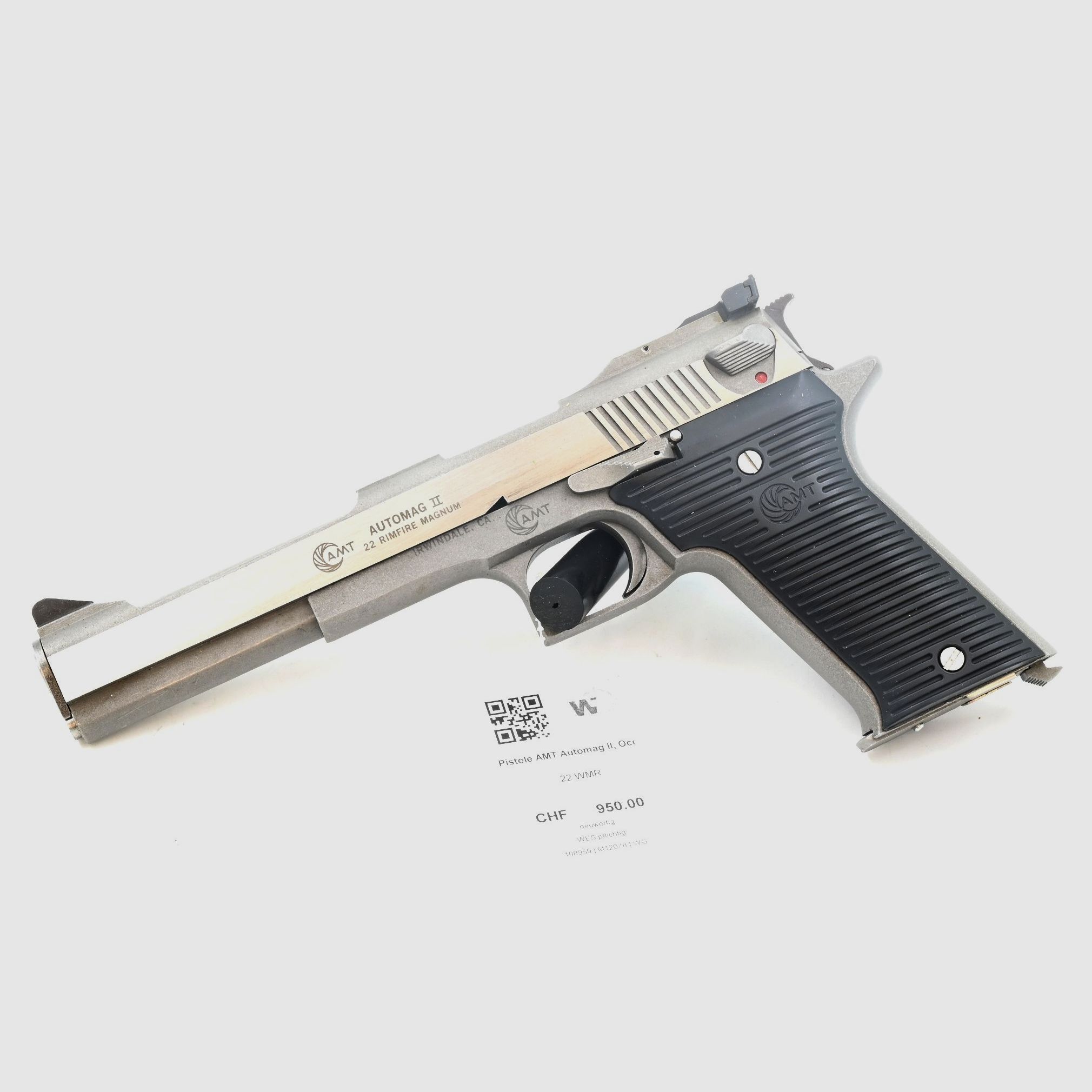 Pistole AMT Automag II, Occ., .22 Mag., Bild 1 von 2