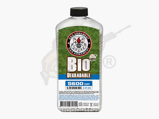 G&G Bio Precision Airsoft 0.28g (5.600 Stück) diameter 5,95mm - Desert