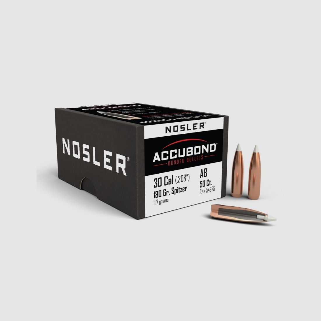 Nosler Hunting Cal. .308 AccuBond Bullets/ 180 Grain #54825