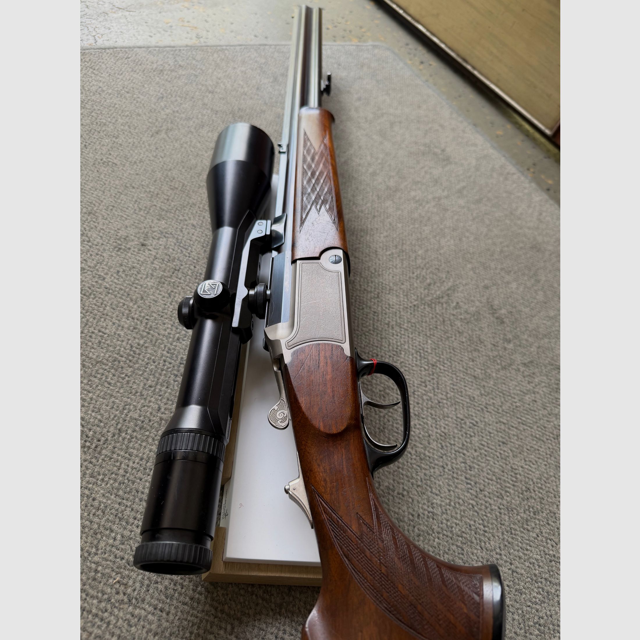 Blaser Bockbüchsflinte 30R Blaser mit Schwenkmontage 