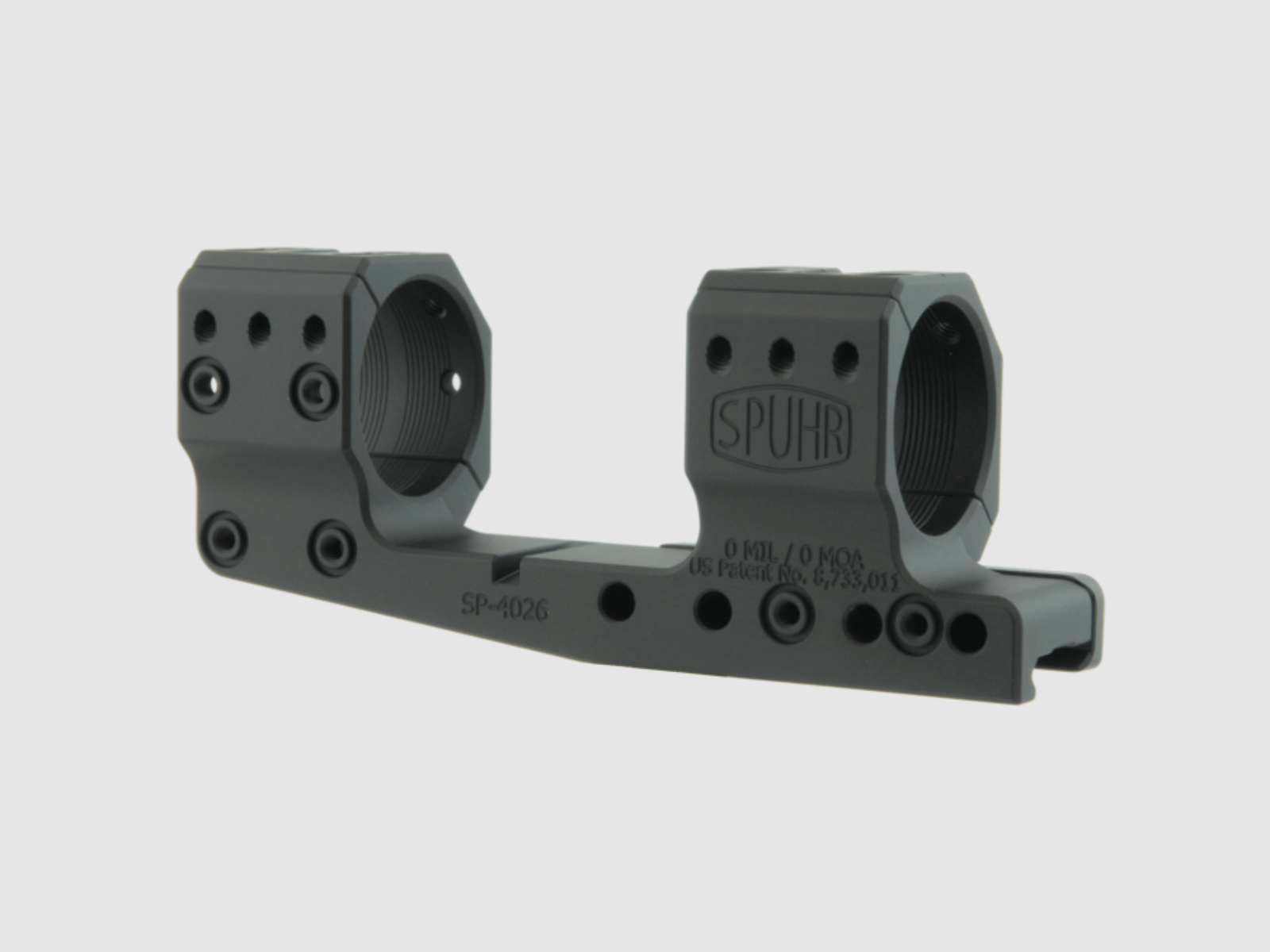 Spuhr Offset-Zielfernrohrmontage, 34 mm / 32 mm / 0 MOA / 70 mm Vorversatz