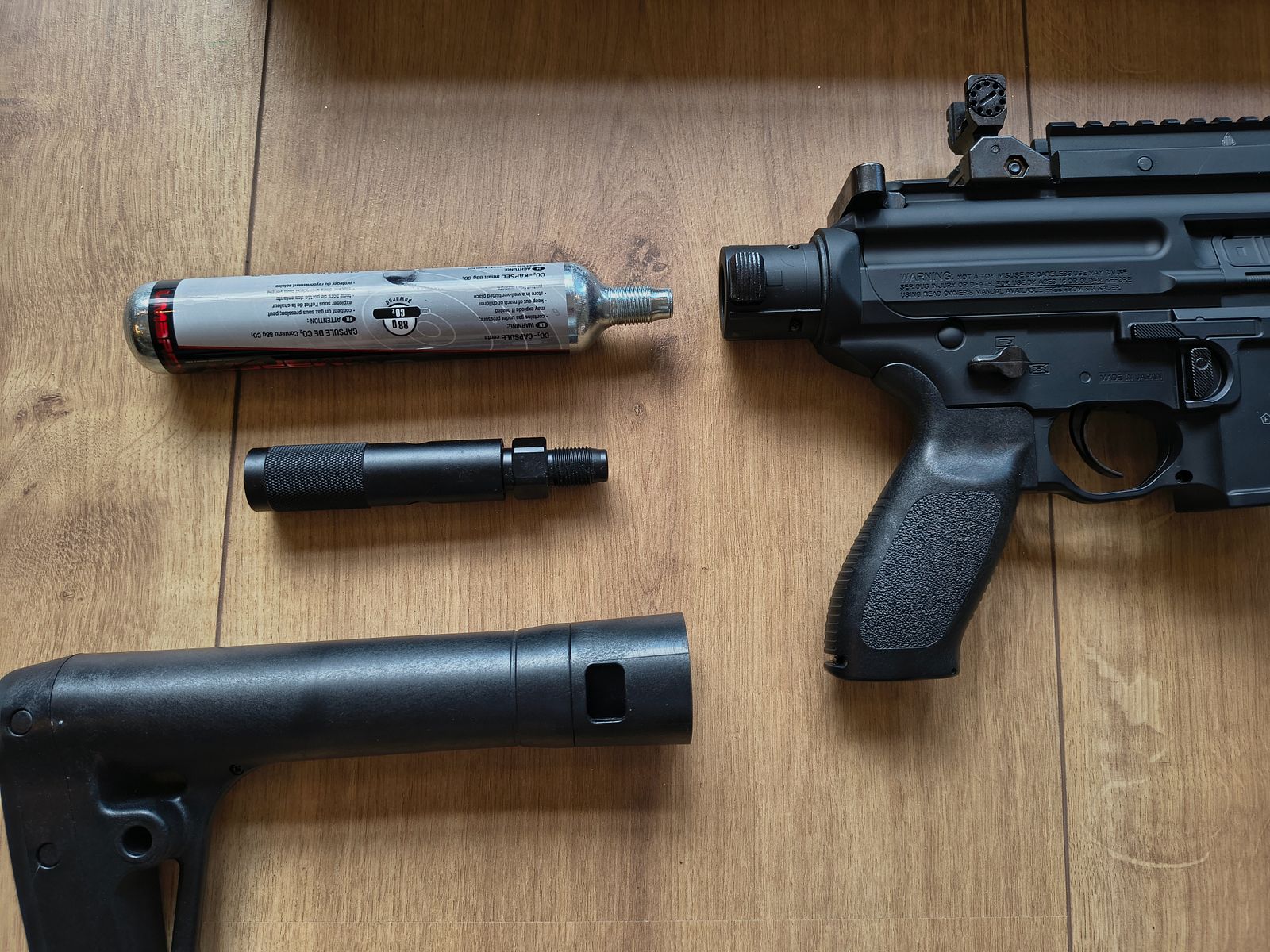 SIG SAUER MPX CO2 Gewehr 4,5mm Diabolo mit Schalldämpfer