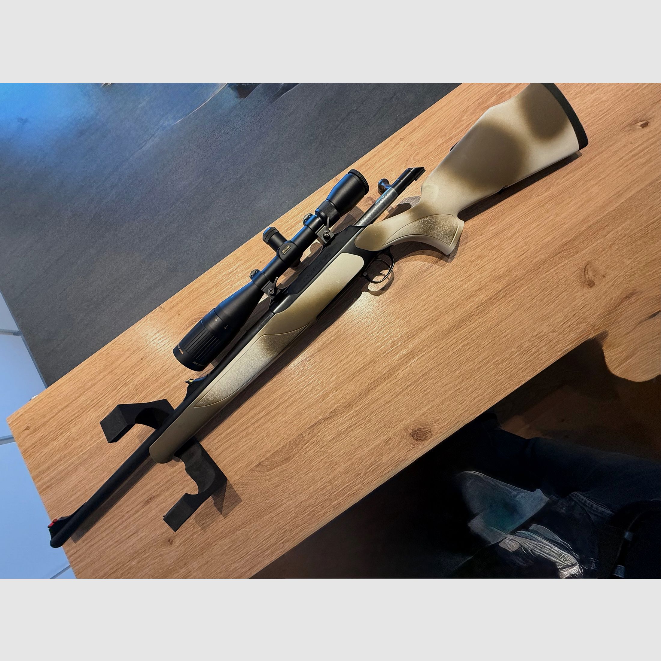 Sauer 202 repeating rifle in caliber .308 Winchester with Nikon Monarch UCC 6.5–20× scope