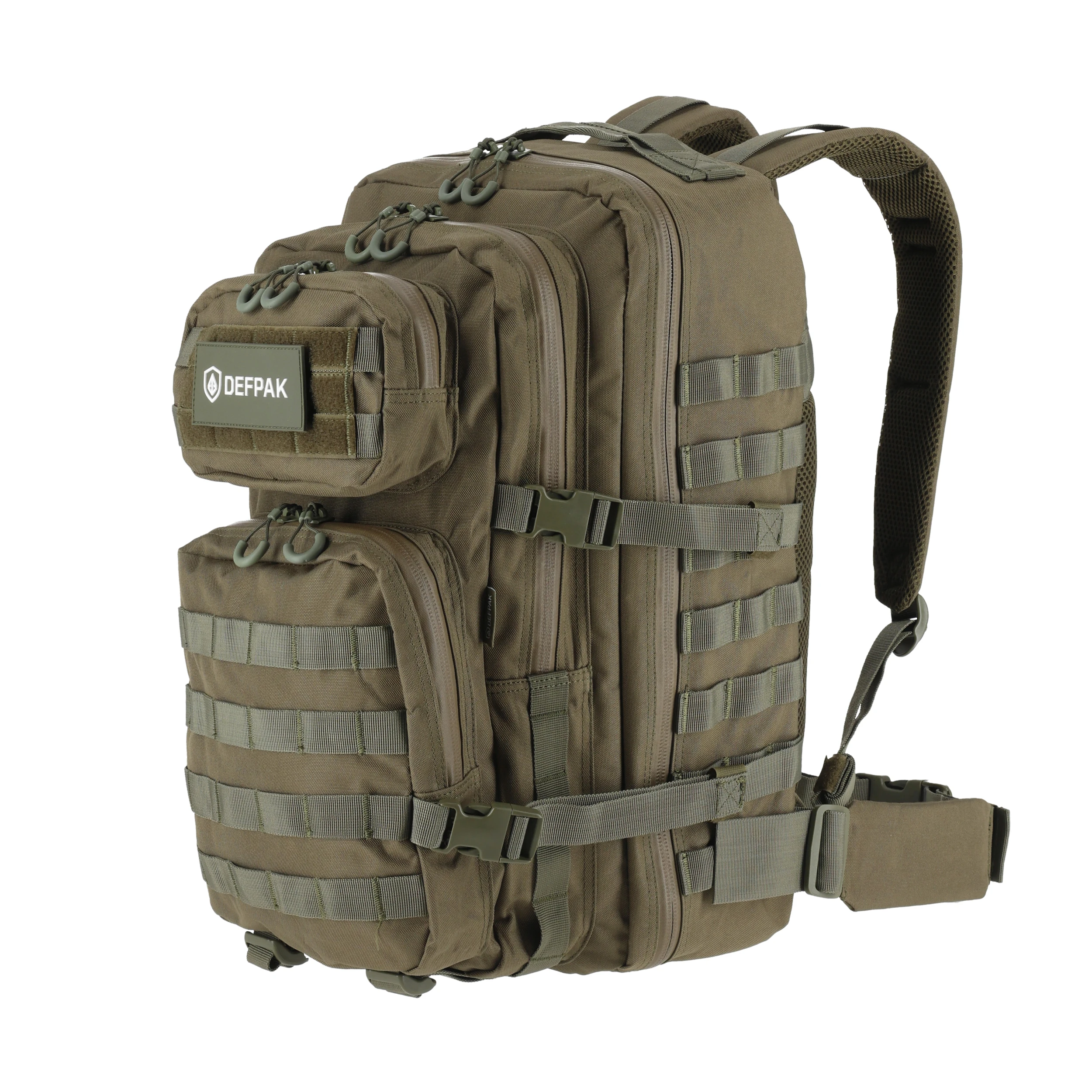Taktischer Rucksack 36 L MOLLE – Defpak Ranger oliv
