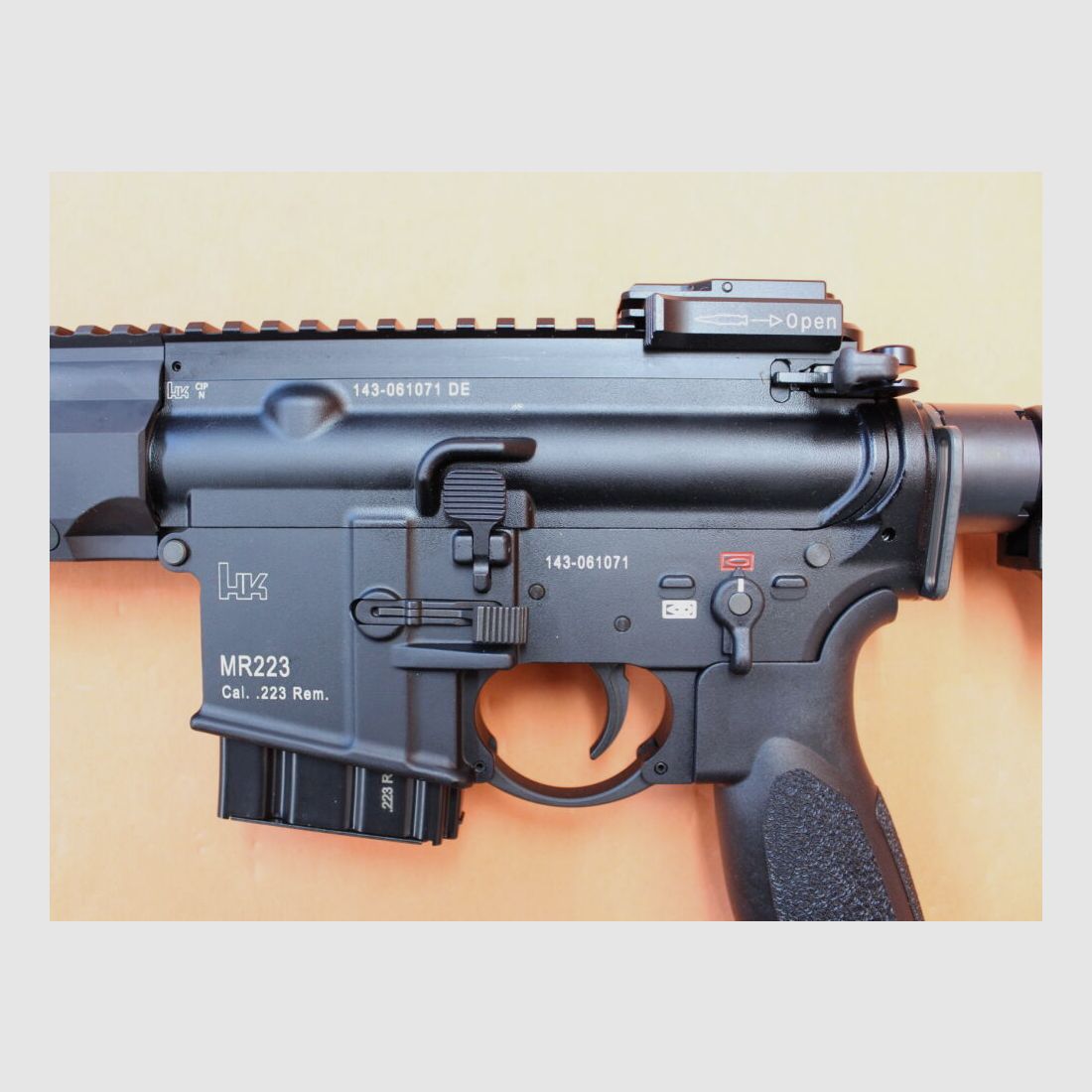 Heckler&Koch Ha.Büchse .223Rem Heckler&Koch/H&K MR223 A3 SPORT 11" Lauf Schwarz, Gas-Piston-System AR-15/HK416