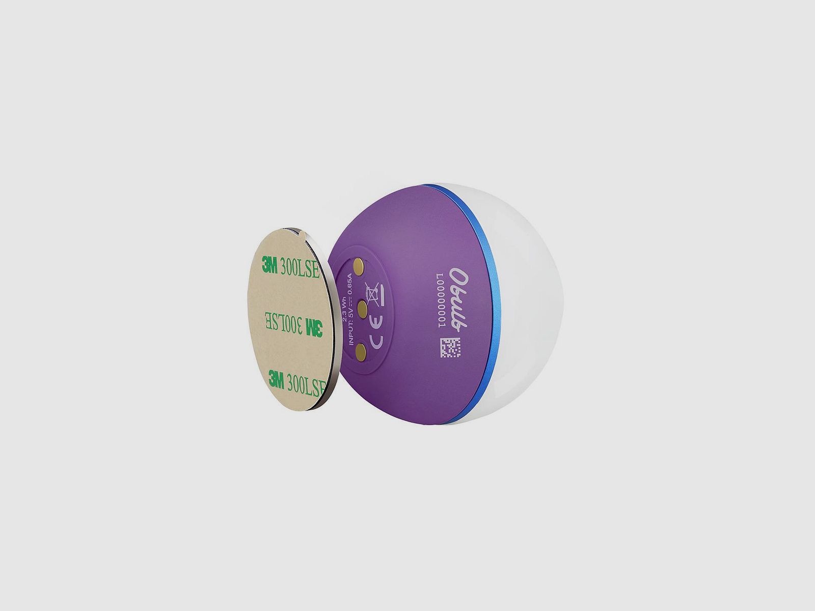 Luz LED portátil Obulb con base magnética Olight purpura, imagen 22 de 44