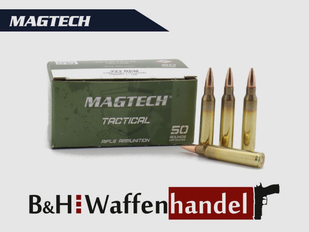 Magtech 1000 Schuss .223 Rem. 55gr. / 3,56g Tactical FMJ