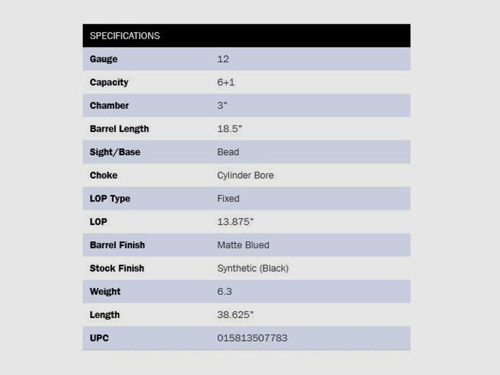 Mossberg 590 Persuader 7-Tiros 18,5" (5 pulgadas) Negro 12/76