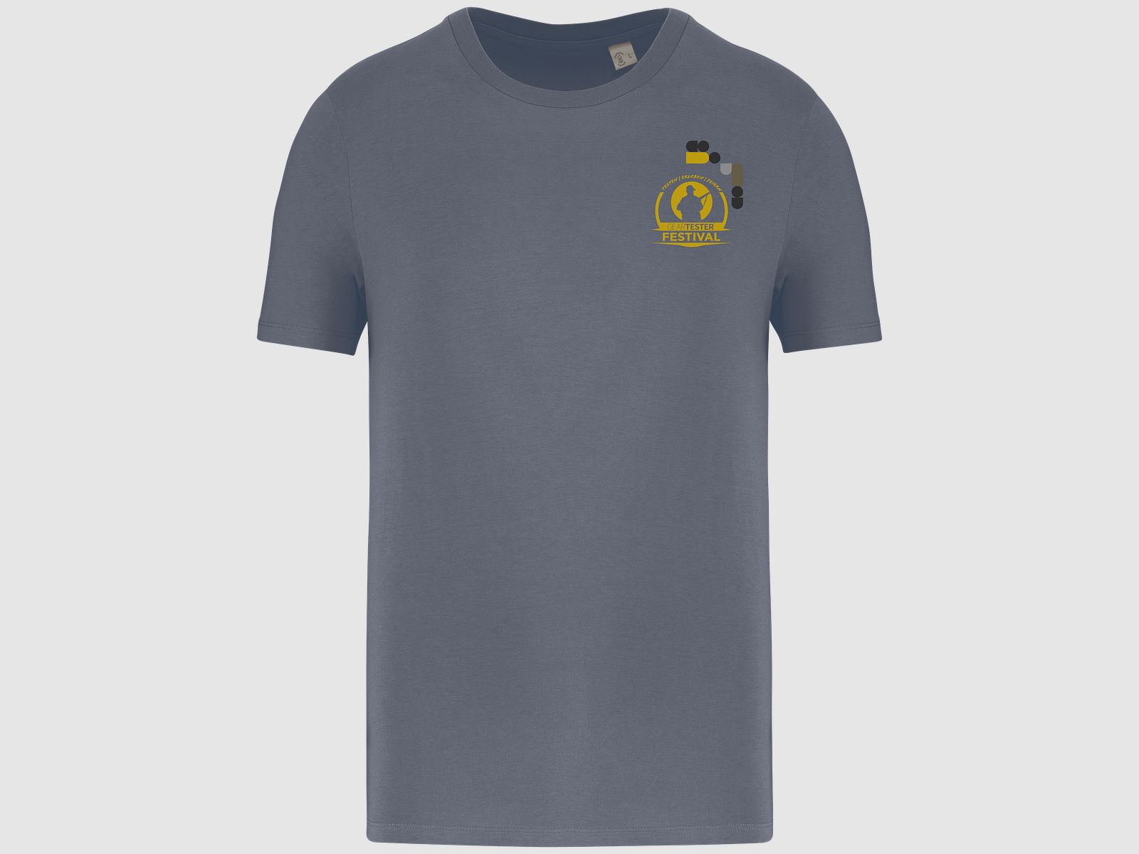 Geartester Festival Bio T-Shirt, piccolo logo