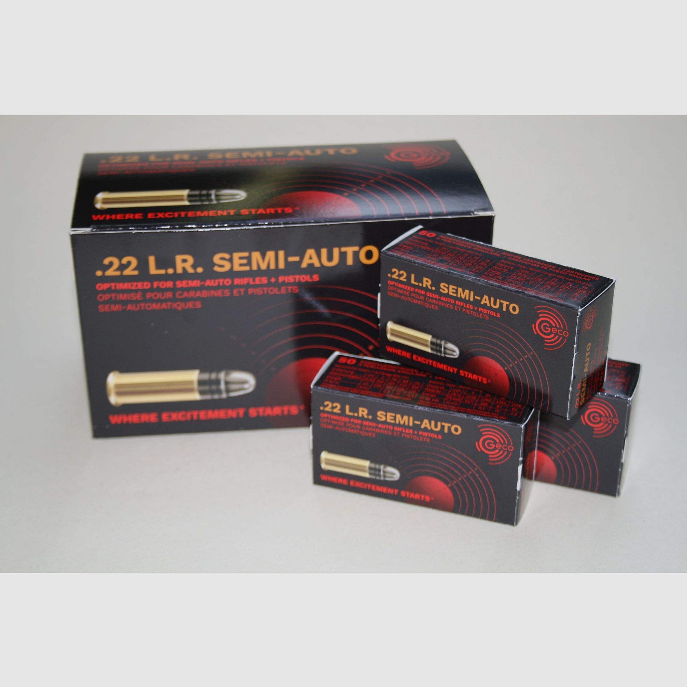 Geco Semi-Auto 40 grains Munizione .22lr x 50