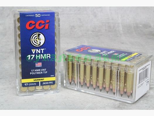 CCI .17HMR VNT 17gr. 1,1g 50 pezzi Prezzi a scalare