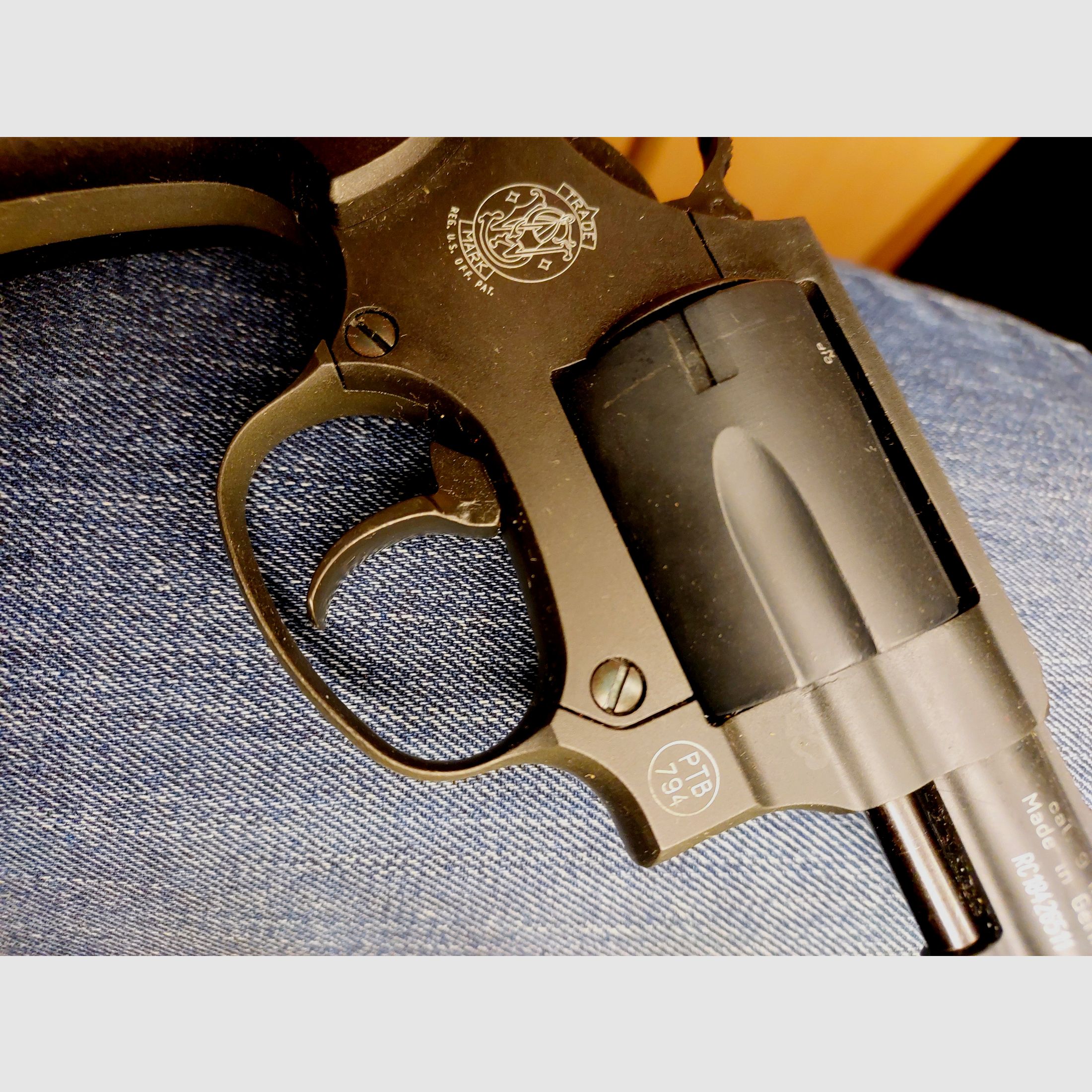 Smith & Wesson Chiefs Special blank firing revolver caliber 9mm R.K. black (PTB 794)