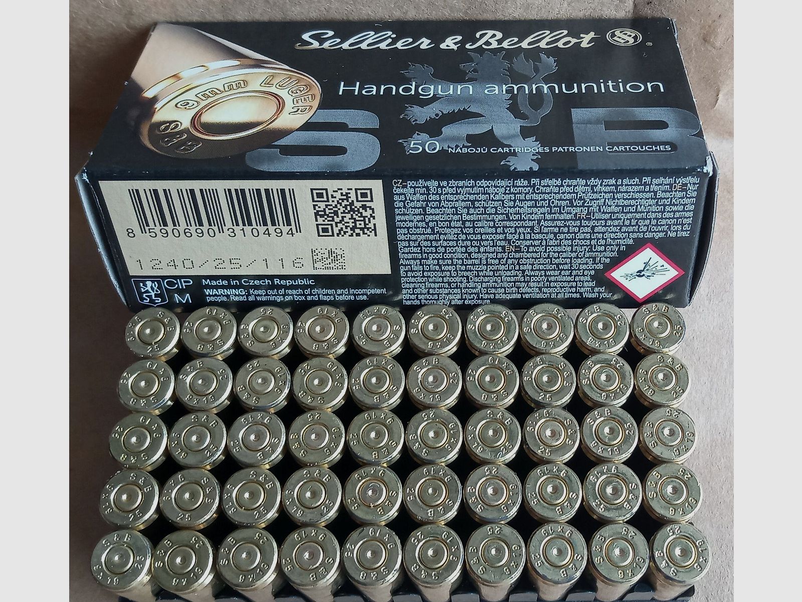 Hülsen 9mm Luger S&B 9x19 mm °°°°°°°°°°°°°°°°°°°°°°°°°°°°°°