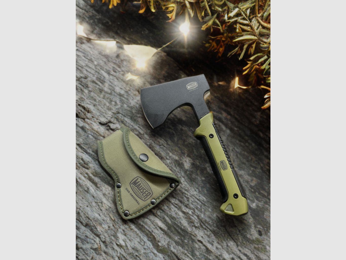 MAUSER siekiera oryginalna zielona z etui 80414840