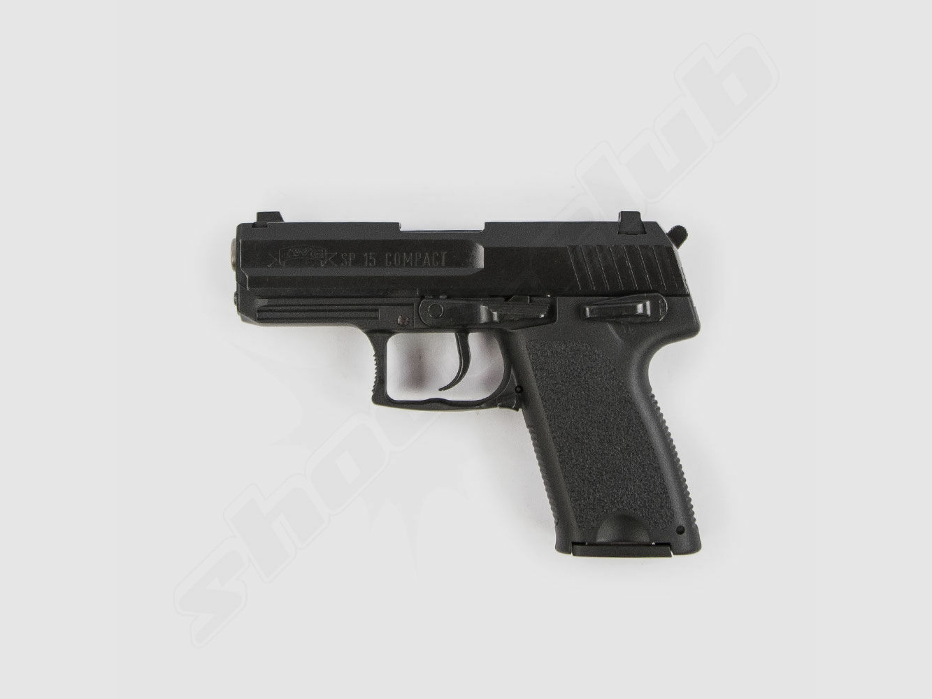 Cuno Melcher IWG SP-15 Compact blued blank firing pistol 9mm