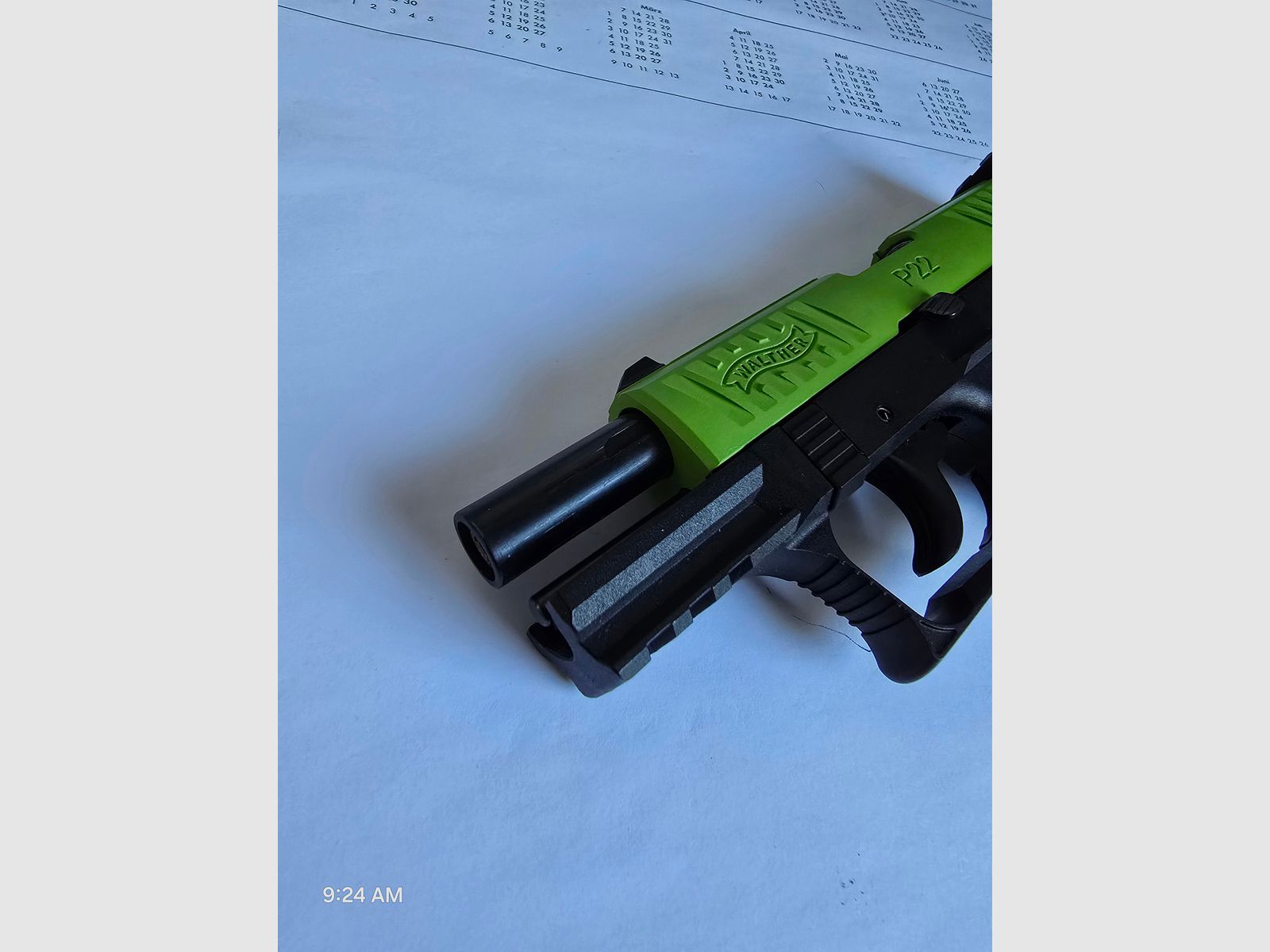 Walther P22Q Black/Green Sondermodell