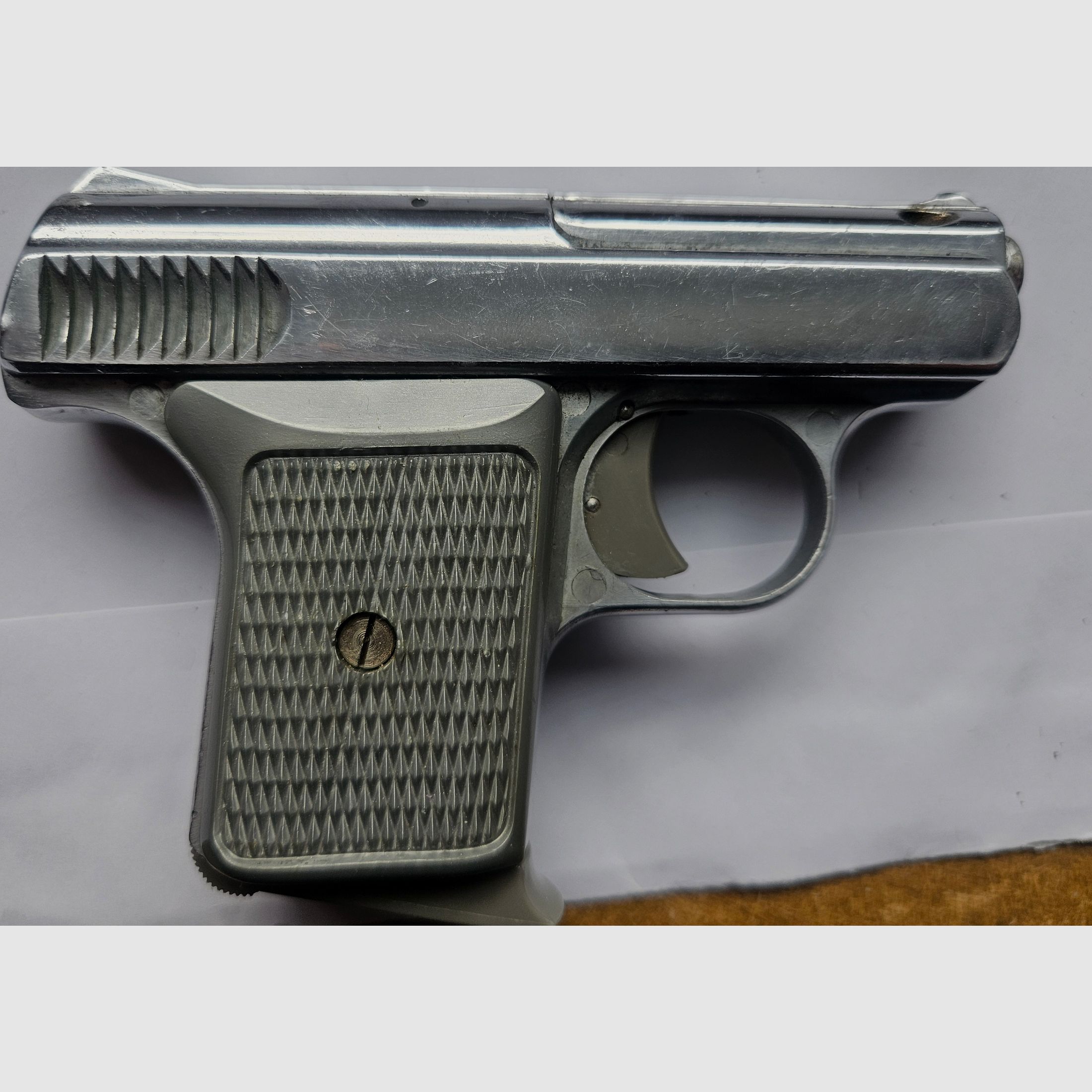 Seltene & hochwertige SM Mod.110A CHROM Kal.8mm PTB 45-69. Beschuss 1969