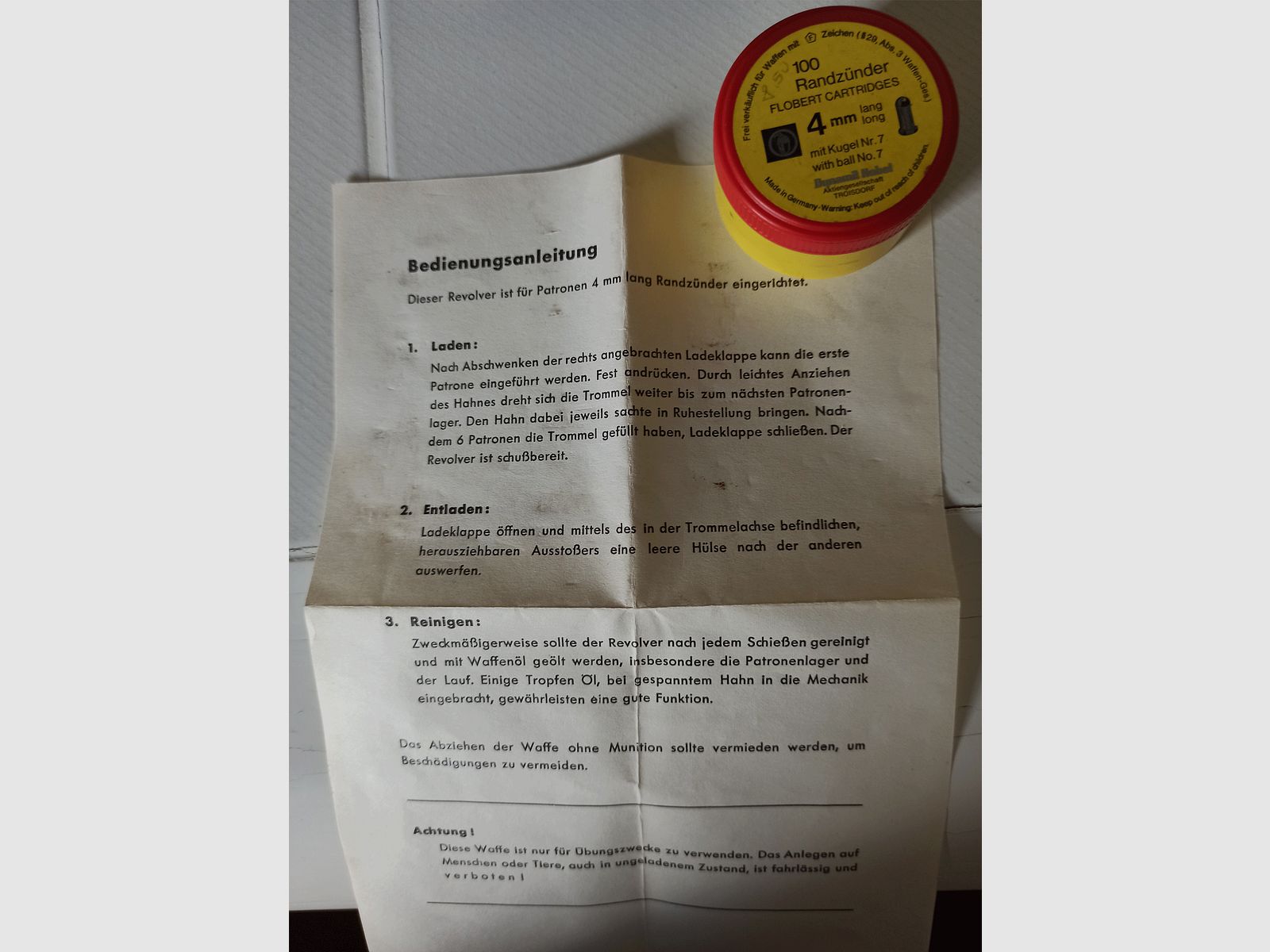 Revolver Valor Mk4 @ Kal. 4 mm R lang @ incl. munitie @ volledig functioneel @ grijp in