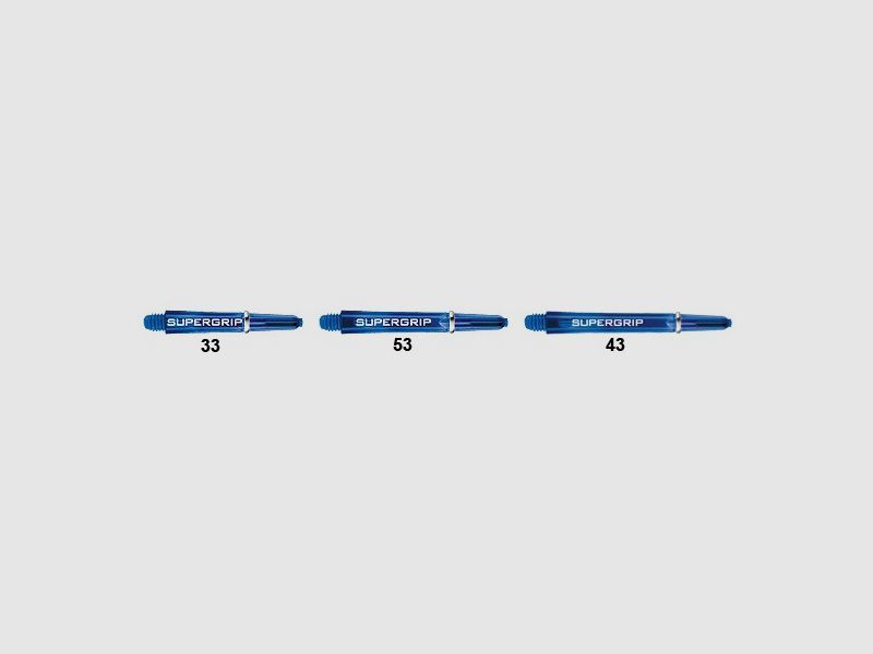 Harrows-Darts-Technology Supergrip Shafts blue short=33mm Dart & Zubehör