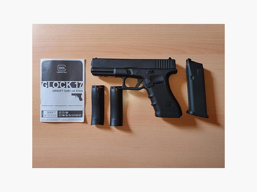 Glock 17 GEN4 Softair-Co2-Pistole Kaliber 6 mm BB 18 Schuss Blowback plus Zubehör