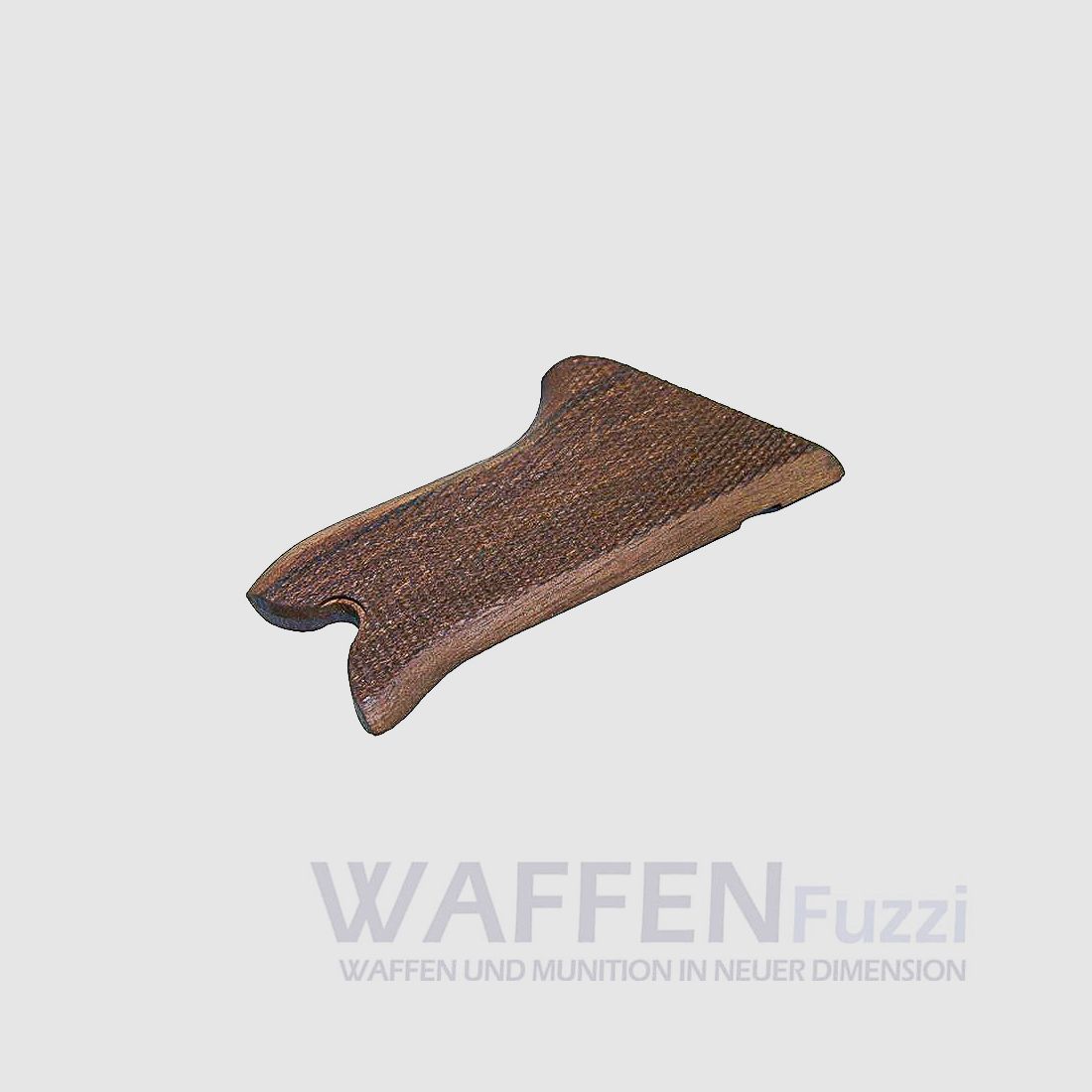 Wooden grip panels for Melcher P08 blank firing pistol