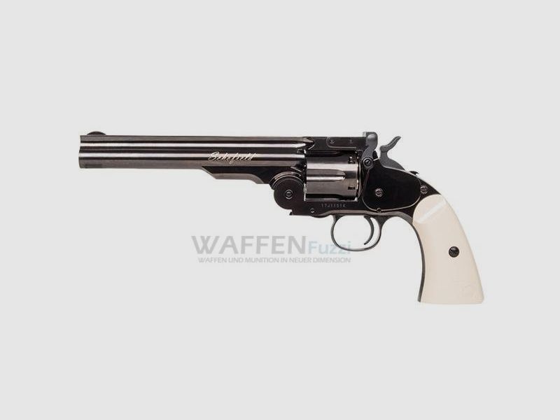 Revólver CO2 Schofield 6 pulgadas Gris Acero calibre 4,5mm BB