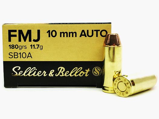 S&B Amunicja Pistoletowa 10 mm Auto 11,70g Total Metal Jacket 180grs NonTox