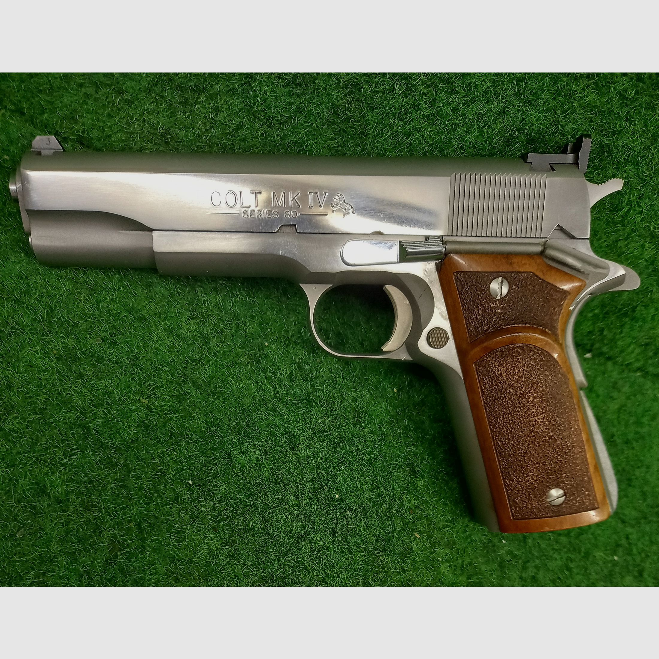 Colt Government MKIV in stainless steel, caliber .45 ACP