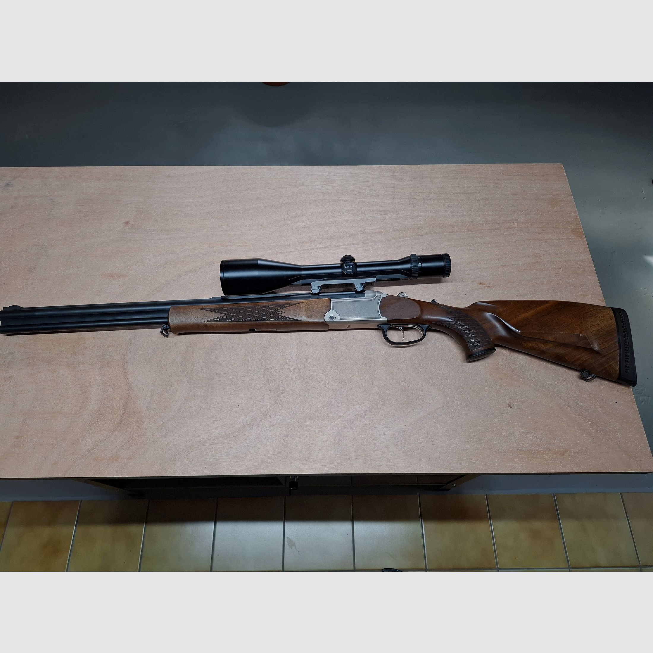 Blaser Bockbüchsflinte BBF 95 avec lunette de qualité Zeiss Diavari-ZM 3-12x56 T*