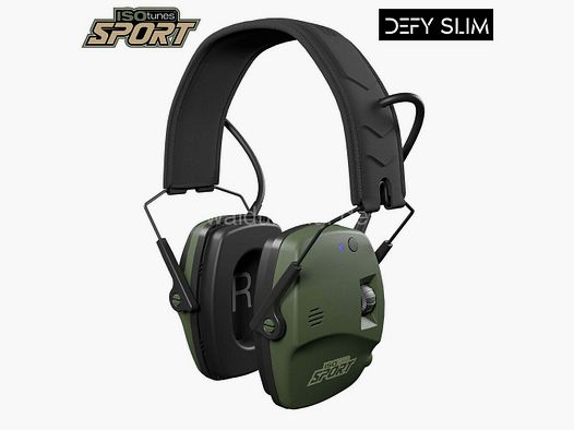 AKAH ISOTUNES Sport Defy Slim verde, con Bluetooth